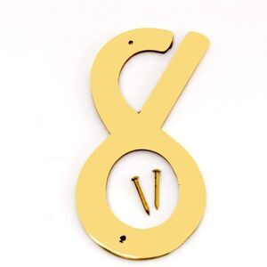 HY-KO - Solid Brass House Marker Number